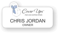 (image for) Cover Ups White Shaped Badge