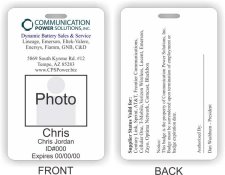 (image for) Communication Power Solutions, Inc. Photo ID Vertical Double Sided badge