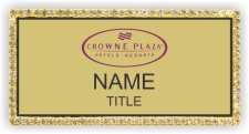 (image for) Crowne Plaza Logo A Gold Bling Badge