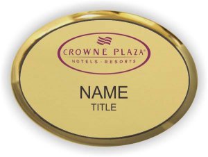 (image for) Crowne Plaza Logo A Executive Oval Gold Badge