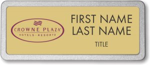 (image for) Crowne Plaza Logo A Gold Pebbled Frame Prestige Badge