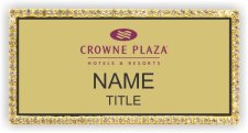 (image for) Crowne Plaza Logo B Gold Bling Badge