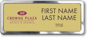 (image for) Crowne Plaza Logo A Gold Polished Frame Prestige Badge