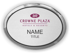 (image for) Crowne Plaza Logo B Executive Oval Silver Badge