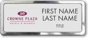 (image for) Crowne Plaza Logo A Silver Polished Frame Prestige Badge