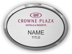 (image for) Crowne Plaza Logo C Executive Oval Silver Badge