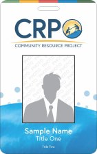 (image for) Community Resource Project, Inc. Photo ID Badge - Blue