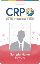 (image for) Community Resource Project, Inc. Photo ID Badge - Red