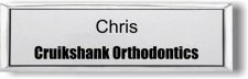(image for) Cruikshank Orthodontics Small Silver Executive Badge