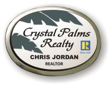 (image for) Crystal Palms Realty Executive Silver Silver Framed Badge