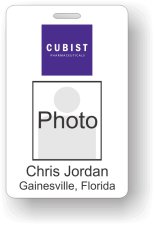 (image for) Cubist Pharmaceuticals Photo ID No Barcode Badge