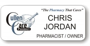 (image for) Cullen Care Pharmacy White Badge