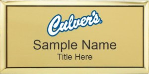 (image for) Culver\'s Executive Gold Name Badge