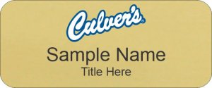 (image for) Culver\'s Standard Gold Name Badge