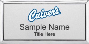 (image for) Culver\'s Executive Silver Name Badge