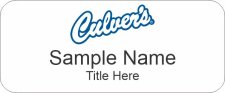 (image for) Culver's Standard White Name Badge