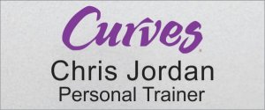 (image for) Curves Silver Badge - Square Corners