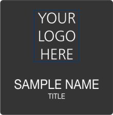 (image for) Custom Logo Black Square Badge