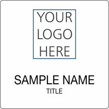 (image for) Custom Logo White Square Badge