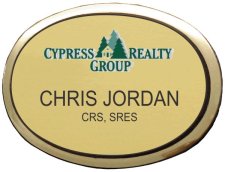 (image for) Cypress Realty Group Gold Executive Oval Badge