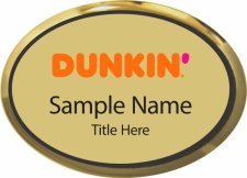 (image for) Dunkin' Oval Executive Gold Badge