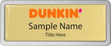 (image for) Dunkin' Prestige Pebbled Gold Badge