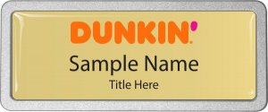 (image for) Dunkin\' Prestige Pebbled Gold Badge