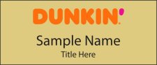 (image for) Dunkin' Standard Square Gold Badge