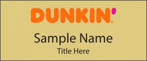 (image for) Dunkin\' Standard Square Gold Badge