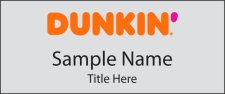 (image for) Dunkin' Standard Square Silver Badge