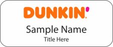 (image for) Dunkin' Standard White Badge