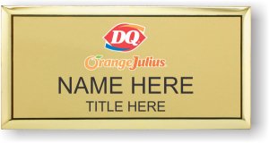 (image for) Dairy Queen Logo C Executive Gold Badge - Orange Julius