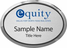 (image for) Equity Real Estate Oval Executive Silver Badge