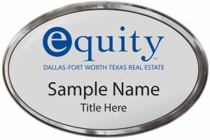 (image for) Equity Real Estate Oval Prestige Polished Badge