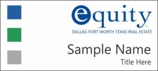 (image for) Equity Real Estate White Square Corner badge