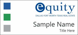 (image for) Equity Real Estate White Square Corner badge