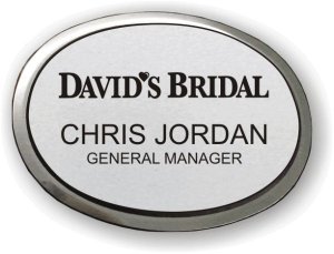 (image for) David\'s Bridal Executive Oval Silver Badge