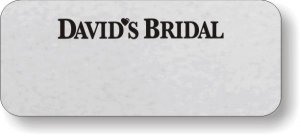 (image for) David\'s Bridal Silver Logo Only Badge