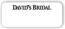 (image for) David's Bridal White Logo Only Badge