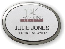 (image for) Davis King Realty Silver Executive Oval Badge