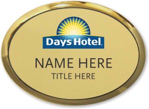 (image for) Days Hotel Gold Executive Oval Badge