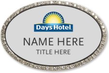 (image for) Days Hotel Oval Silver Bling Badge