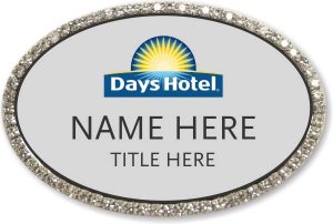 (image for) Days Hotel Oval Silver Bling Badge