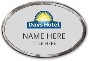 (image for) Days Hotel Oval Silver Polished Frame Prestige Badge