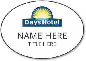 (image for) Days Hotel White Oval Badge