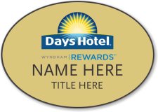 (image for) Days Hotel / Wyndham Gold Oval Badge