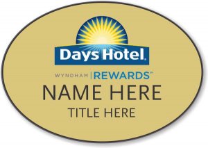 (image for) Days Hotel / Wyndham Gold Oval Badge