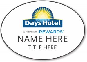 (image for) Days Hotel / Wyndham White Oval Badge