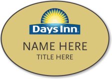 (image for) Days Inn Gold Oval Badge