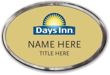 (image for) Days Inn Oval Gold Polished Frame Prestige Badge